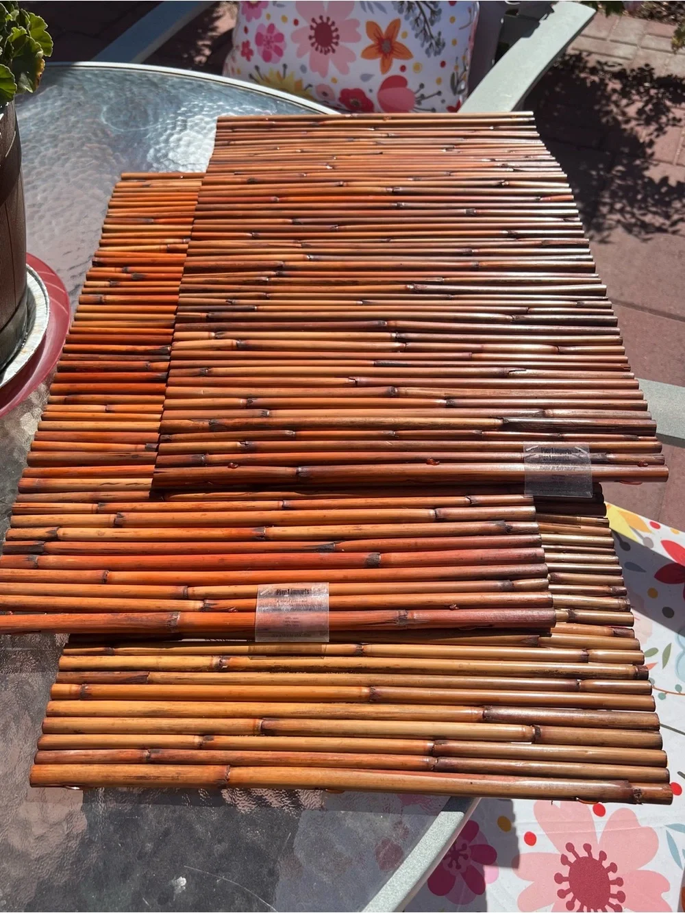 NEW! Pier 1 Imports Three Bamboo Placemats